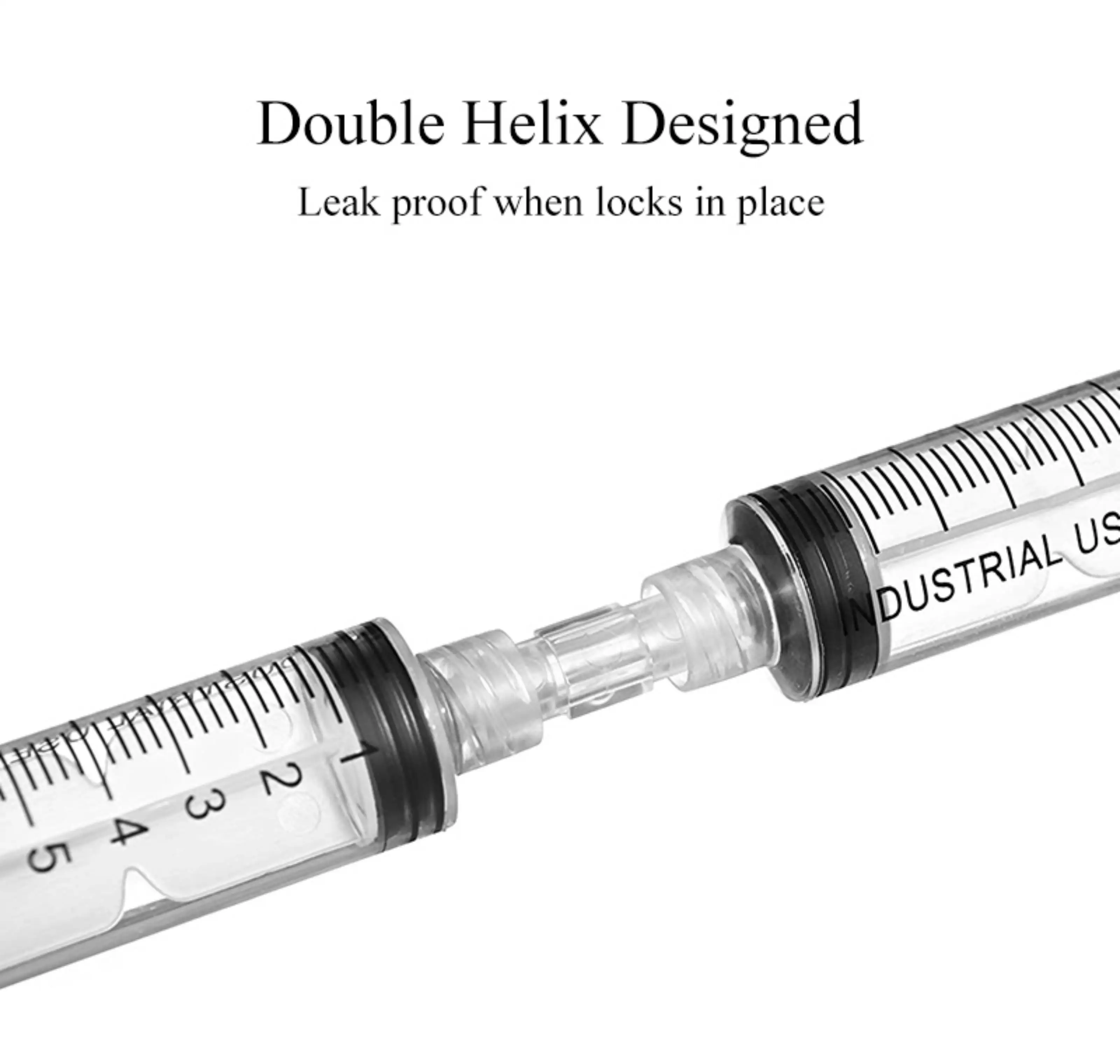 Korean Hot Sale Double Thread Luer Screw Lock Independent Disposable Aseptic Packaging Injection Syringe Connector