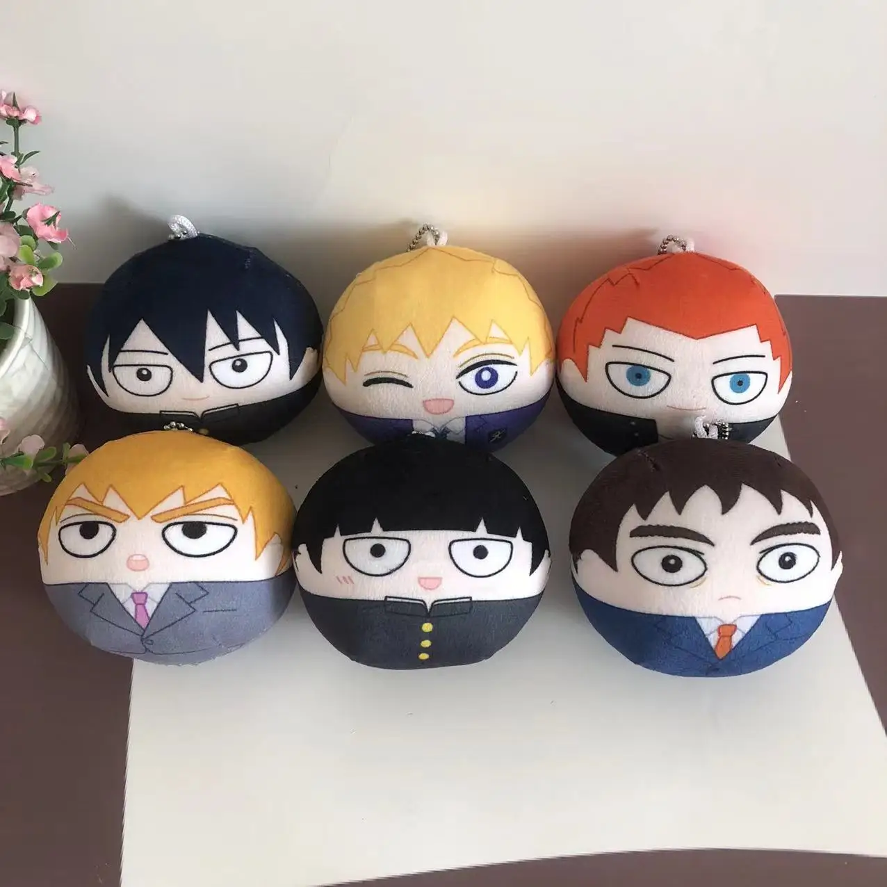 

Anime Mobu Saiko Hyaku Mob Psycho 100 Reigen Arataka Kageyama Shigeo Hanazawa Teruki Cosplay Fluffy Dolls Pendant Stuffed Toys