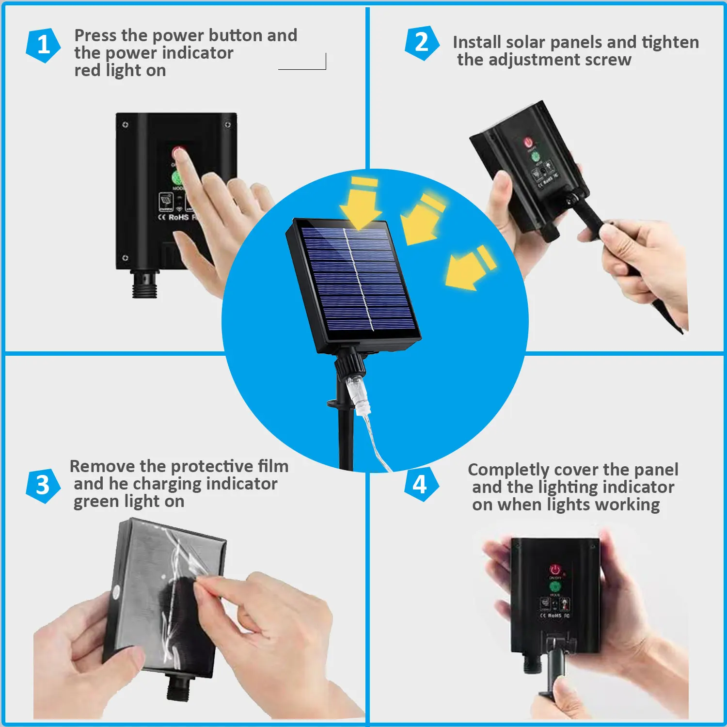 100M 1000LED Solar String Lights camera da letto Outdoor impermeabile Wedding Birthday Fairy Lights per Wedding Christmas Party Garden