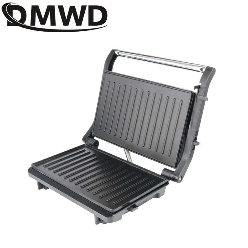 DMWD 110V/220V toster urządzenie śniadaniowe grillowa maszyna do pieczenia hamburgerów jelitowych patelnia do steków do gotowania jajek