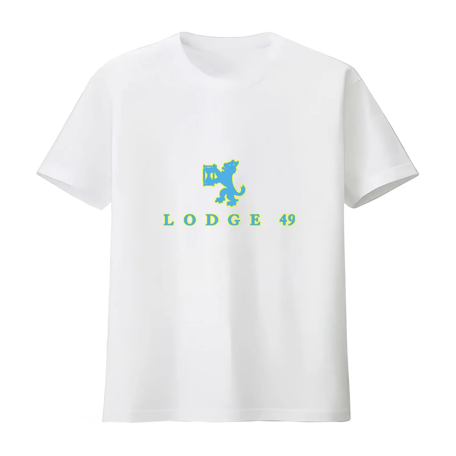 Lodge 49 T-Shirt Summer Casual Cotton Tee Oversized Streetwear Tops Vintage Graphic Print Loose Fit Short Sleeve