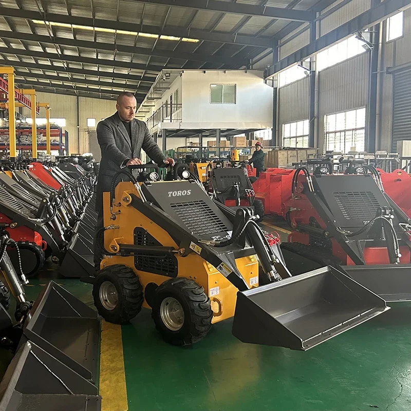 ForFactory customization Diesel Skid Steer Loader Mini Track Skid Steer Loader Skid Steer Hydraulic Drive With Rubber Track