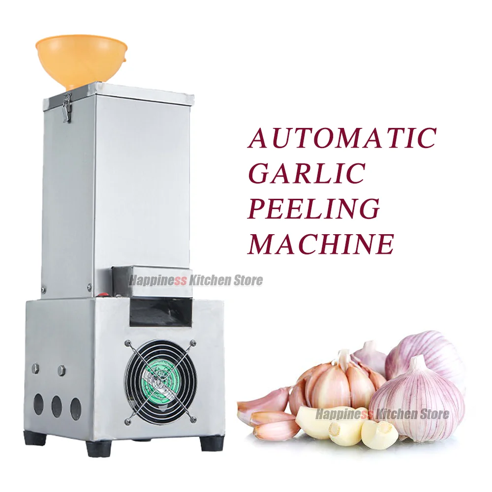 

Automatic Garlic Peeler Stainless Steel Electric Peeler for Garlic Commercial Garlic Peeling Machine 25kg/h Capacity 200W