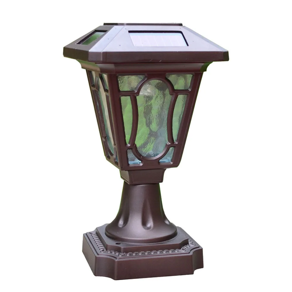 Solar Outdoor Stand Light Garden/Pathway/Lawn Lamp Aluminum Glass LED Yard Solar Lights