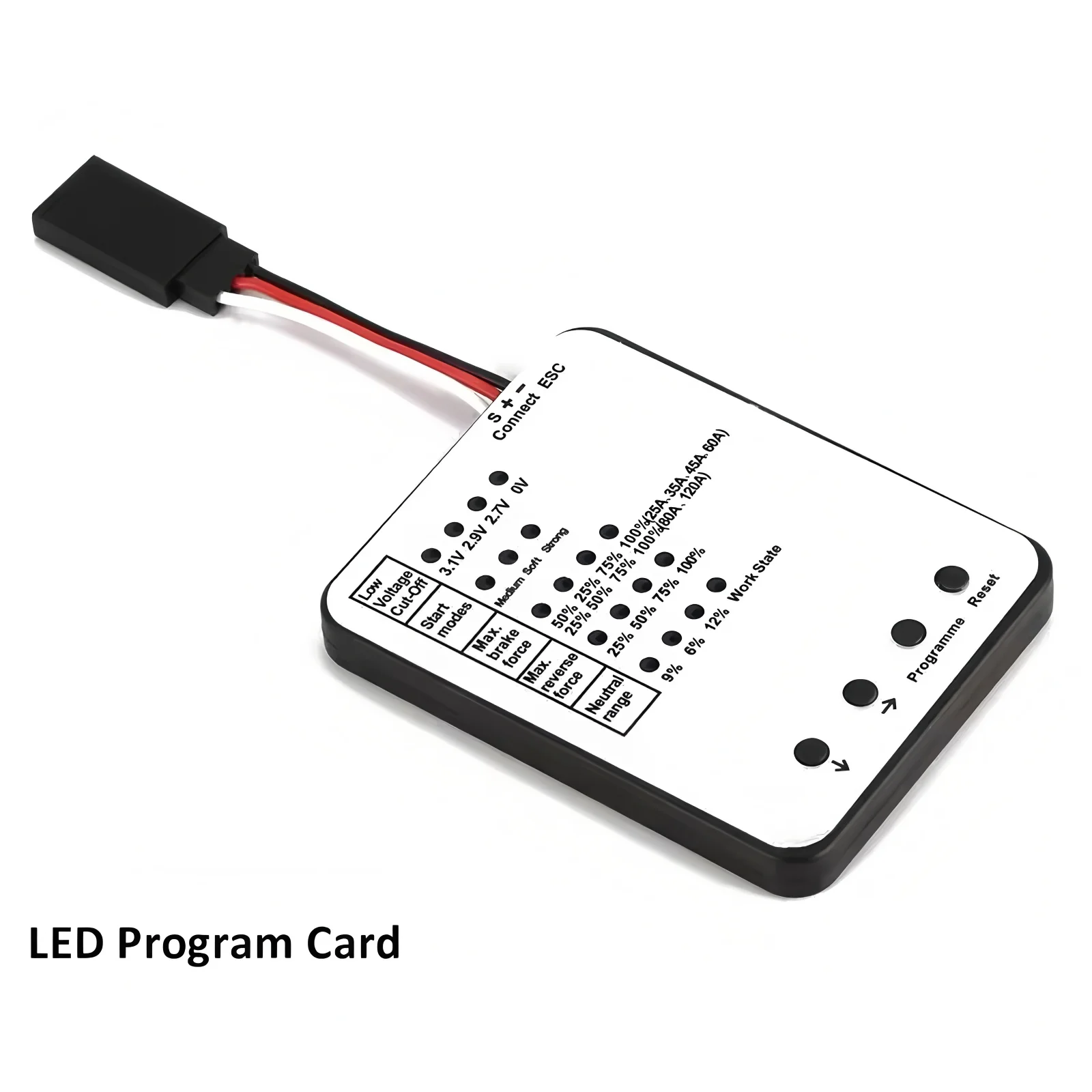 Surpass Hobby LED Programming Card for 25A 35A 45A 60A 80A 120A 130A Brushless ESC Rocket Hobbywing Flycolor RC Crawler Car Boat