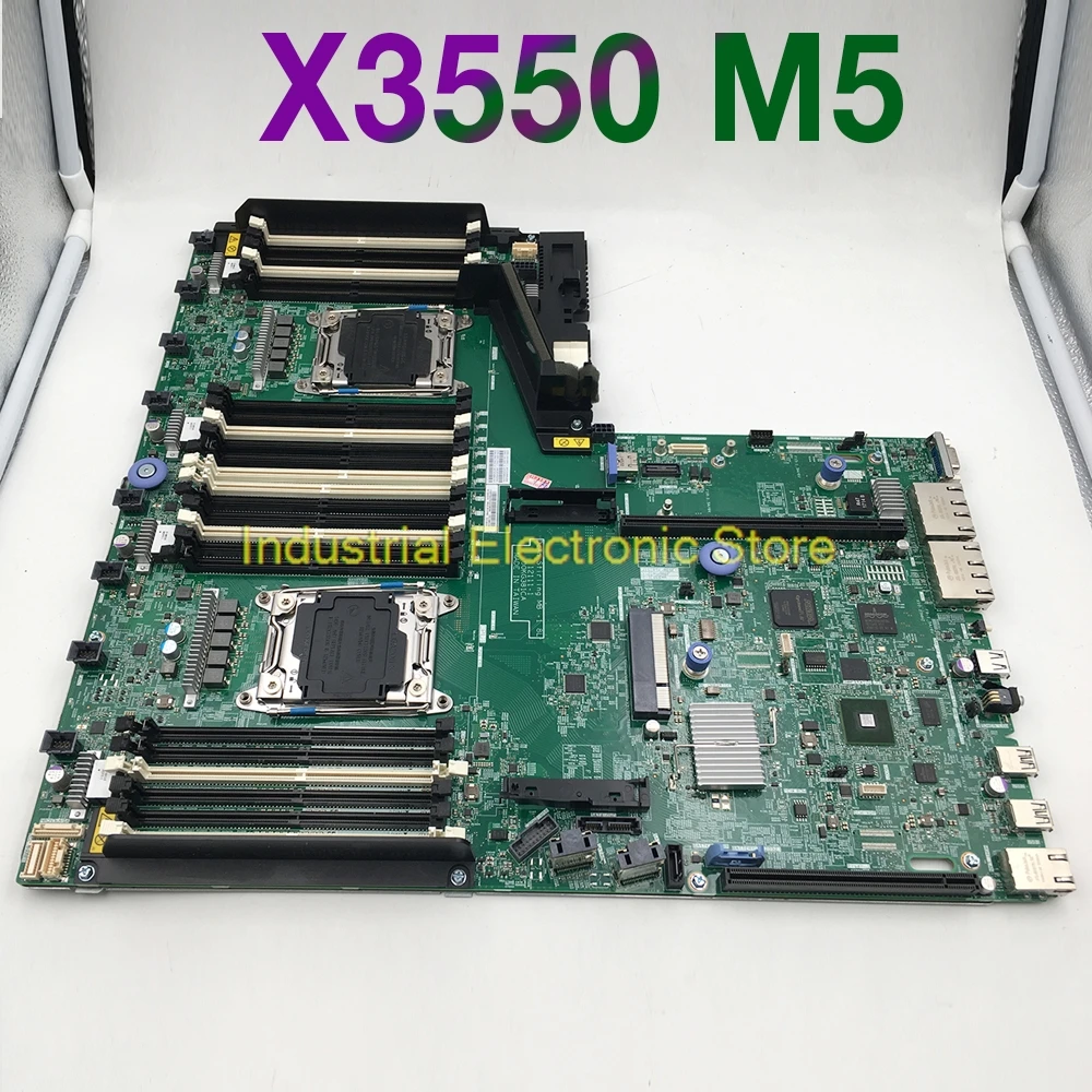 For IBM X3550 M5 Server Motherboard 00MV248 00MV379 00KF629 Support E5-2011 V3 V4 CPU 