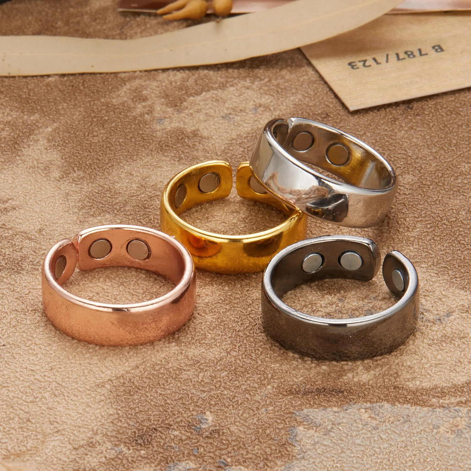 Magnetic Anti Snoring Device Ring Therapy Acupressure Against Finger Ring Anti Snore Sleep Aid for Snoring Treatment