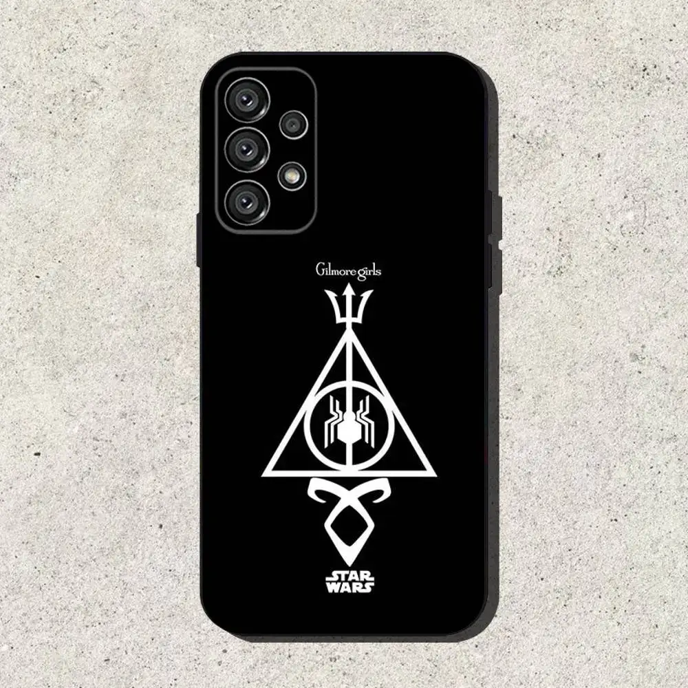 Funda de teléfono P-Percy Jackson para Samsung S25,S24,S21,S22,S23,S30,Ultra,S20,Plus,Fe,Lite,Note,10,9,5G cubierta negra