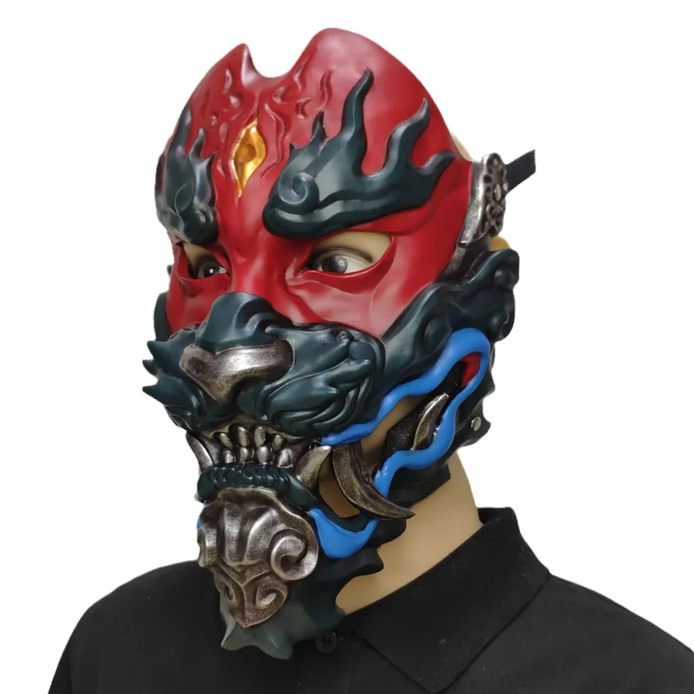 

Japanese Prajna Demon King Mask Halloween Party Cosplay Full Face Mask