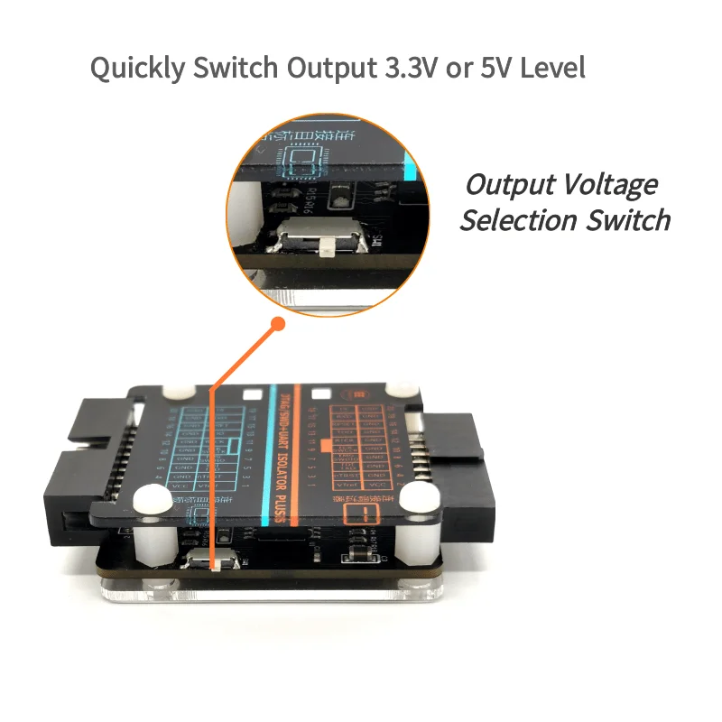 JTAG isolator supports JLINK STLINK high-voltage isolation supports SWD JTAG interface high-speed