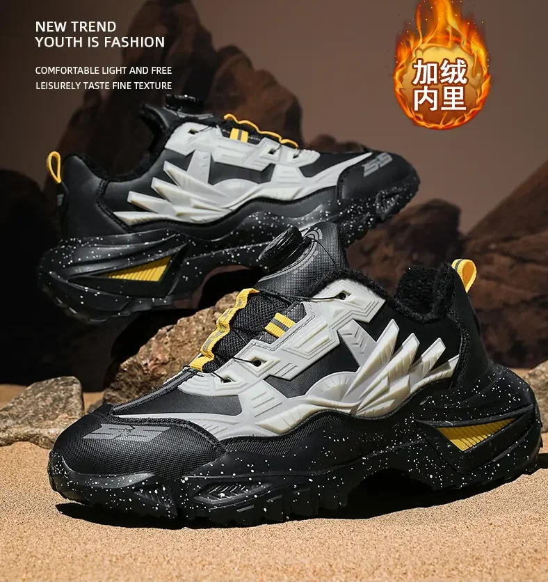 

men boots 2025 New Winter Slippers Warm Men Shoes Waterproof Non-Slip Plush Sneakers Male tenis shoes Boots Men Sneakers Winter