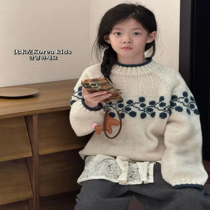 الفتاة الخريف الشتاء سترة الدفء رشاقته طويلة الأكمام بلايز الجاكار مريحة البلوز 7 إلى 12 سنة ملابس الأطفال عادية #3