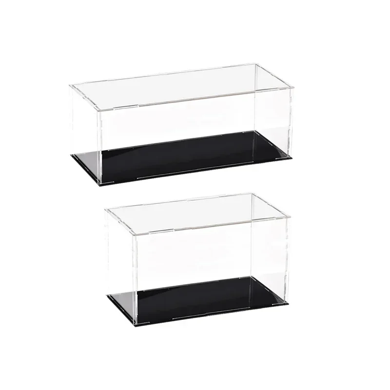 Display Box Transparent Acrylic Dustproof Showcase Storage Box Organizer For Displaying Car Model Cosmetics Jewelry Collectible