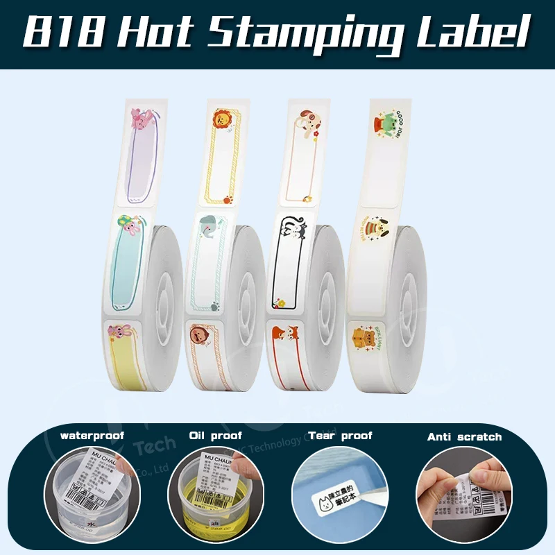 Niimbot B18 PET Label Paper Waterproof Anti-Oil Tag 8-10 Years Life Printing Sticker For Thermal Portable Label Printer Maker