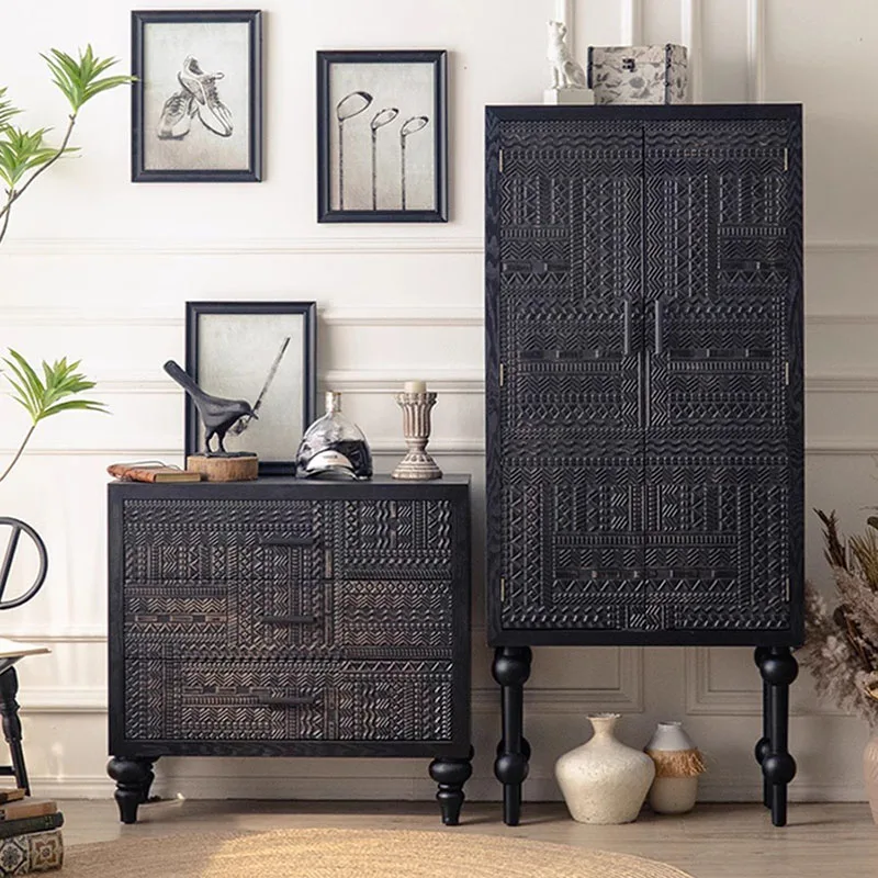 

Side Retro Living Room Cabinet Storage Multifunctional Designer Cube Tv Cabinet Modern Luxury Szafki Do Salonu Hotel Furniture