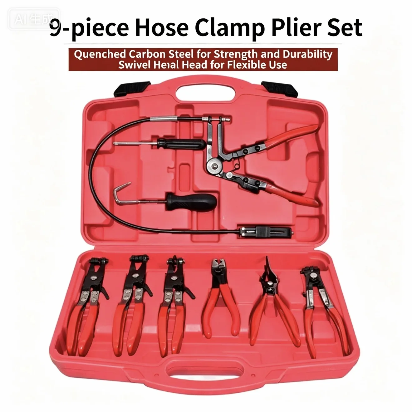 

Pliers Tool Set Circlip Pliers Hose Clamp Pliers Universal Hand Tools Kit Professional Repair Tools for Car Auto Plumbing Househ