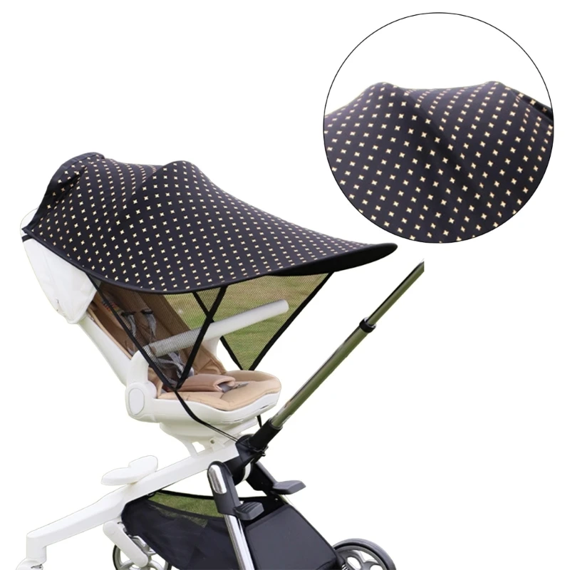 Abris solaires respirants pour poussette bébé, protection confortable, couverture pratique, protège lumière du