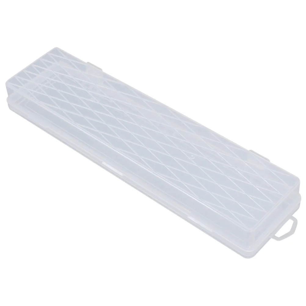 Small Tool Box Transparent Plastic Storage Case for Beads Jewelry Craft Organizer Sundries Container with Hole Design for Home