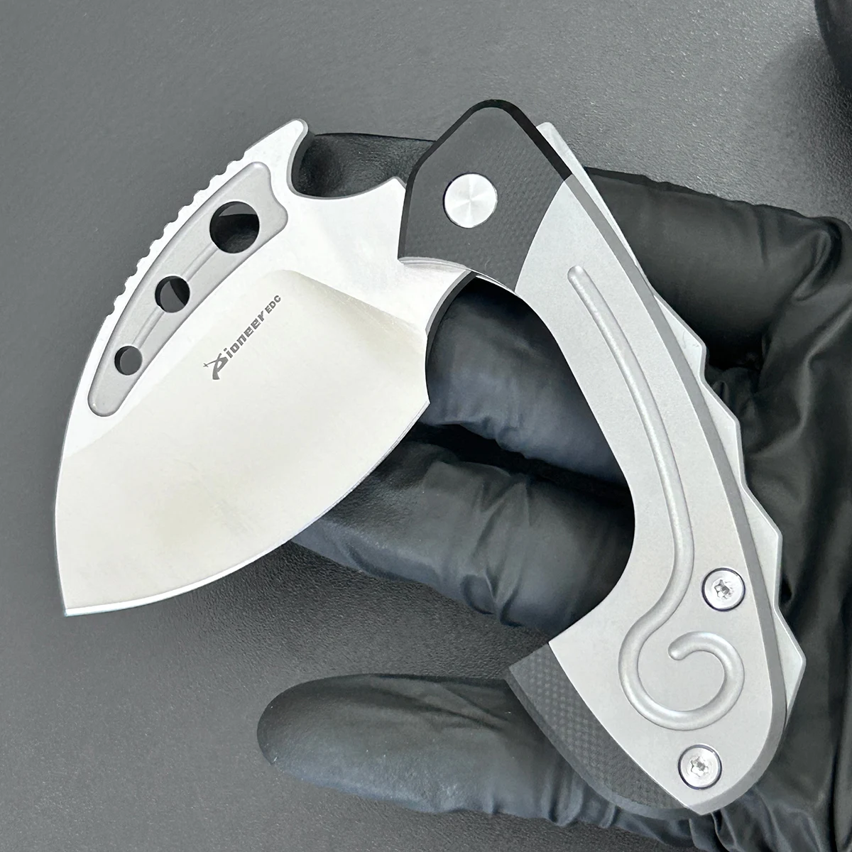 43mm Extra Wide Blade 14C28N Original Design Slip Joint Folding Knife G10 TC4 Handle Vacuum Cryo Treated Camping Hiking EDC Tool