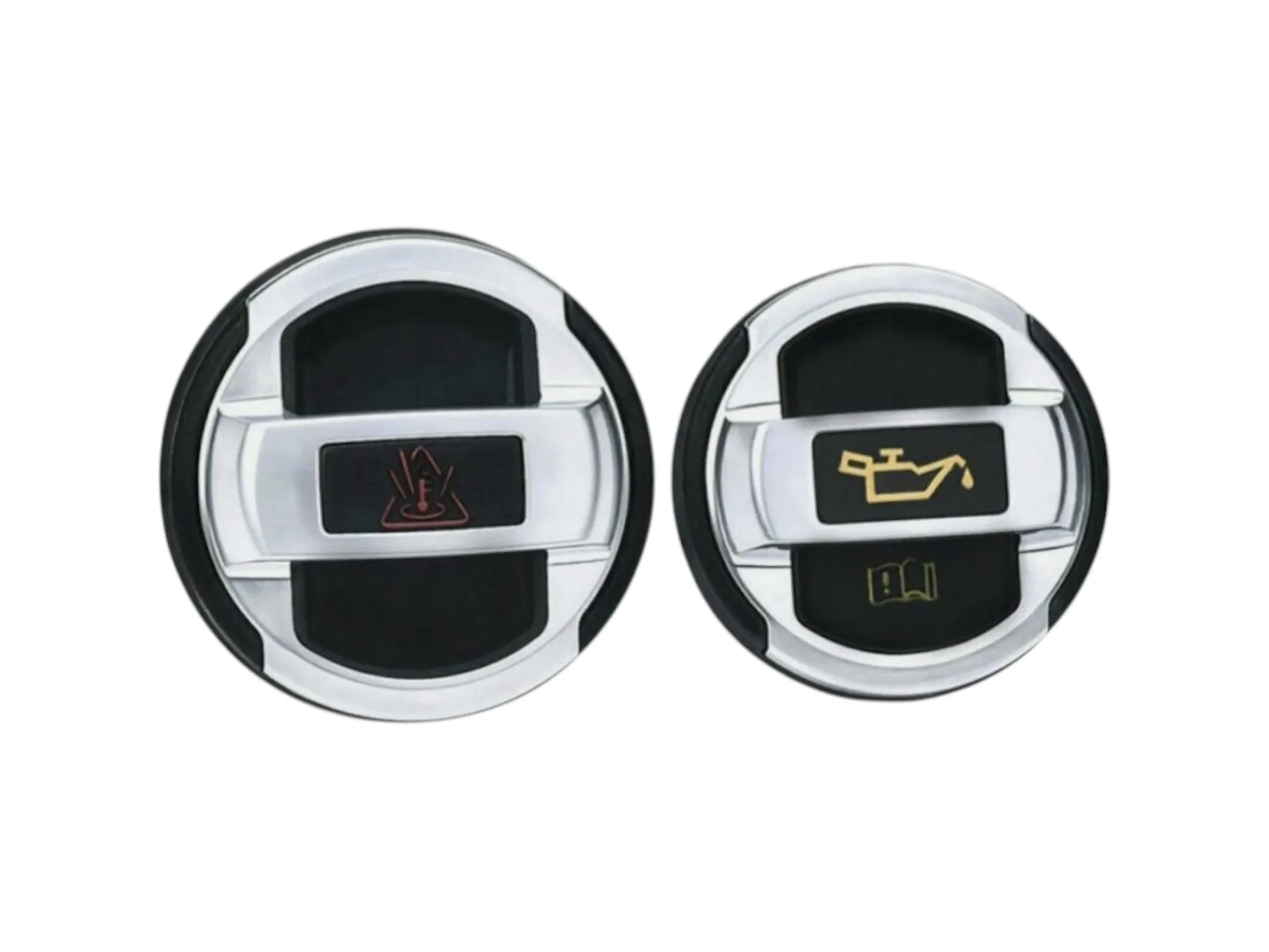 2PCS Coolant Expansion Tank Cap & Engine Oil Filler Cap R8 Style Combo – Premium Grade for Various VW/Audi Models