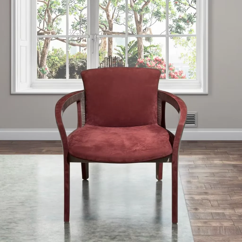 

High Quality Italian Leather Dining Chairs Modern Design Home Office Hotel Solid Wood Furniture For Leisure Restaurant Use