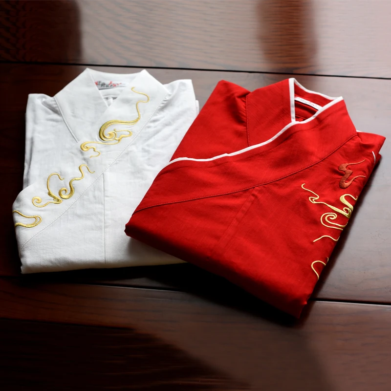 

Autumn Color Spwear Men Women Traditional Bla White Red Middle Clothes Inner Wear Spring Summer Nightgown
