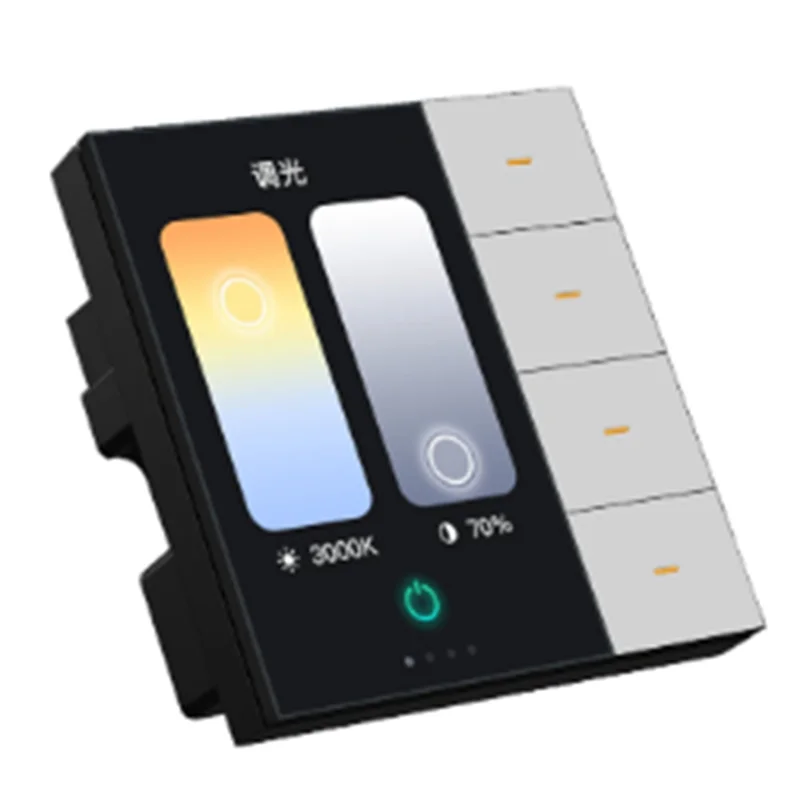 ABJF-Tuya Smart Central Control Panel Zigbee Wall Switch Home Automation Wireless Lighting Control System F3-Pro