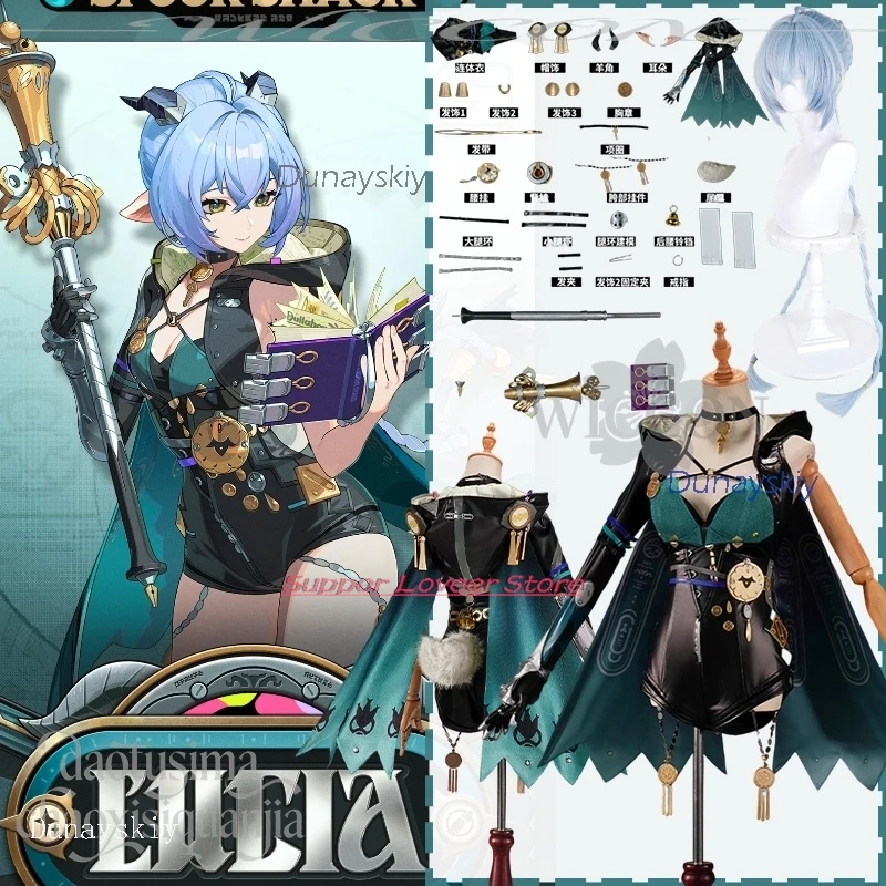 

Christmas cosplay anime Anime Game Zenless Zone Zero Cosplay Lucia Elowen Costume Sexy Dark Green Deep disfraz mujer