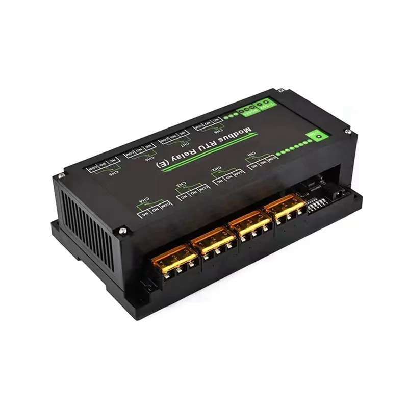 ABMF-8-Ch RS485 وحدة مرحل إيثرنت Modbus RTU بروتوكول عزل مختلف 30A وحدة التتابع الحالية العالية