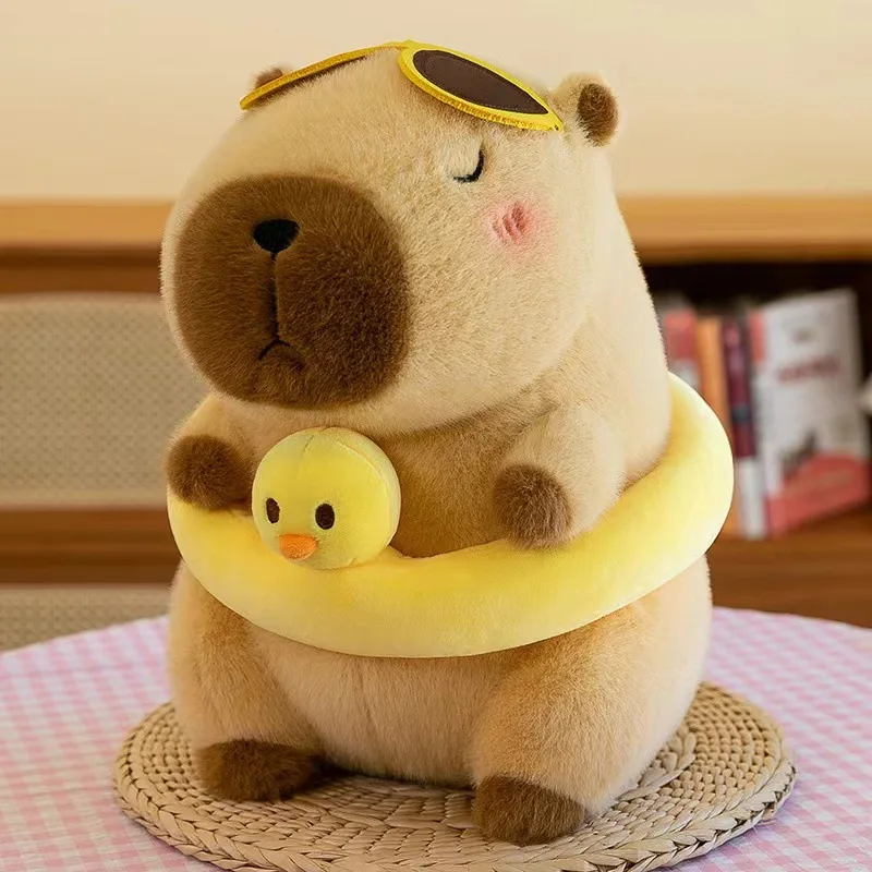 23cm Capybara Plush Simulation Capibara Anime Fluffty Toy Cute Doll Stuffed Animals Soft Doll Plush Christmas Thanksgiving Gift