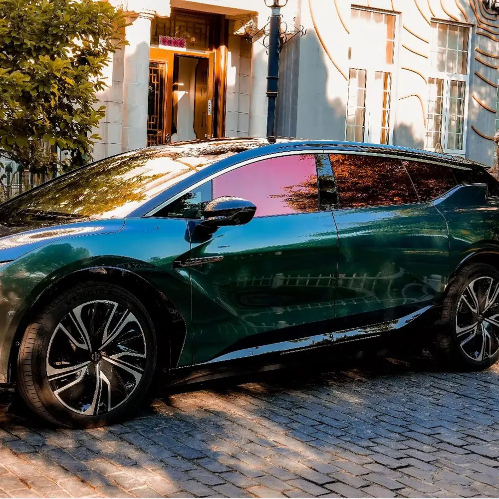 

Red Chameleon Colorful Optical Film VLT 33% Car Side Windshield Tint Foil car window glass UV100% Protection Solar Tint IRR 94%