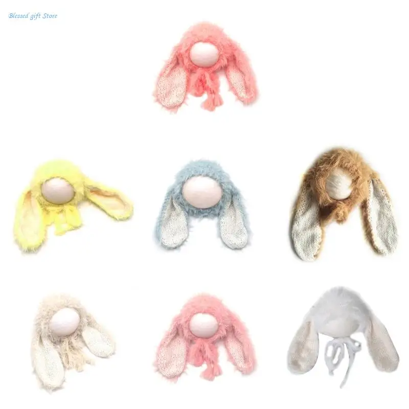 Neutral Baby Shower Props Rabbit Ears Hat Photo Cosplay Party Supply