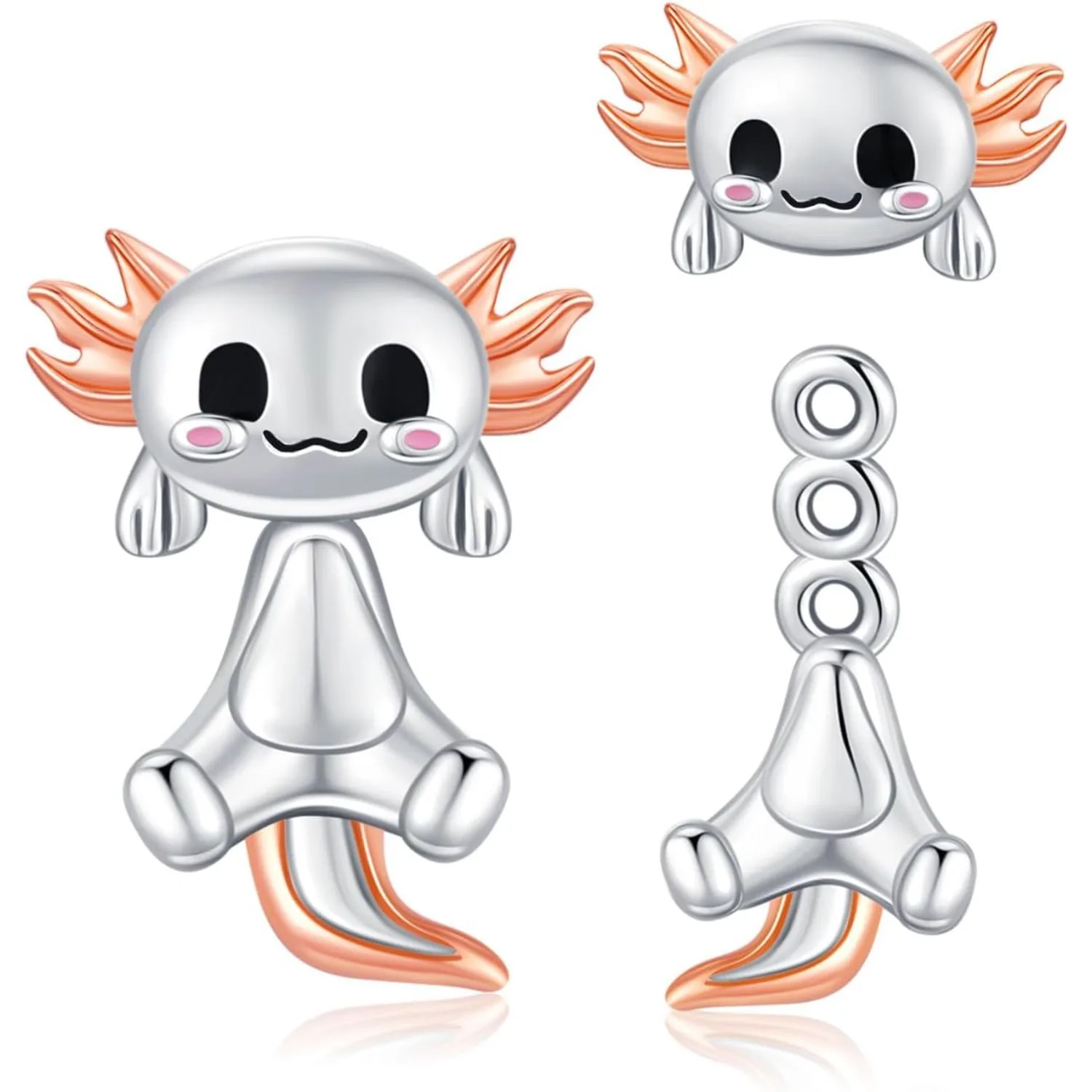 

Axolotl Stud Earrings 925 Sterling Silver Hypoallergenic Jewelry Gifts for Women Mothers'Day Graduation Christmas Holiday Gifts