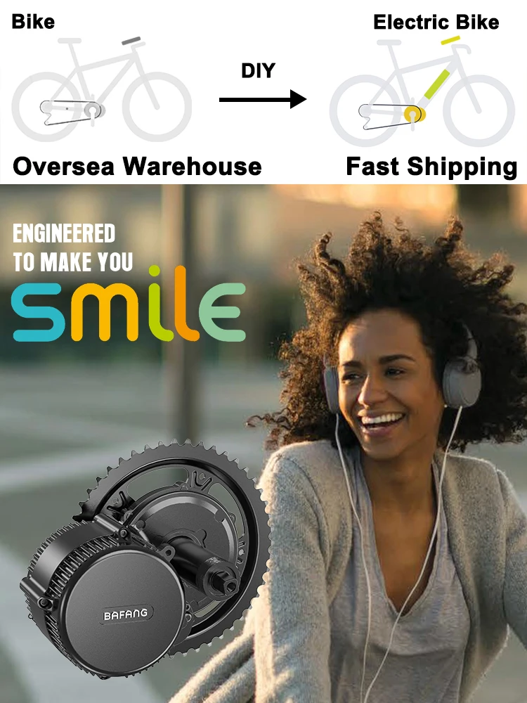 AliExpress BAFANG 48V BBS02B CAN Motor M615 M325 M215 Mid Drive Electric Bike Conversion Kit 1000W 750W 250W 500W Motor BBSHD BBS02B BBS01B