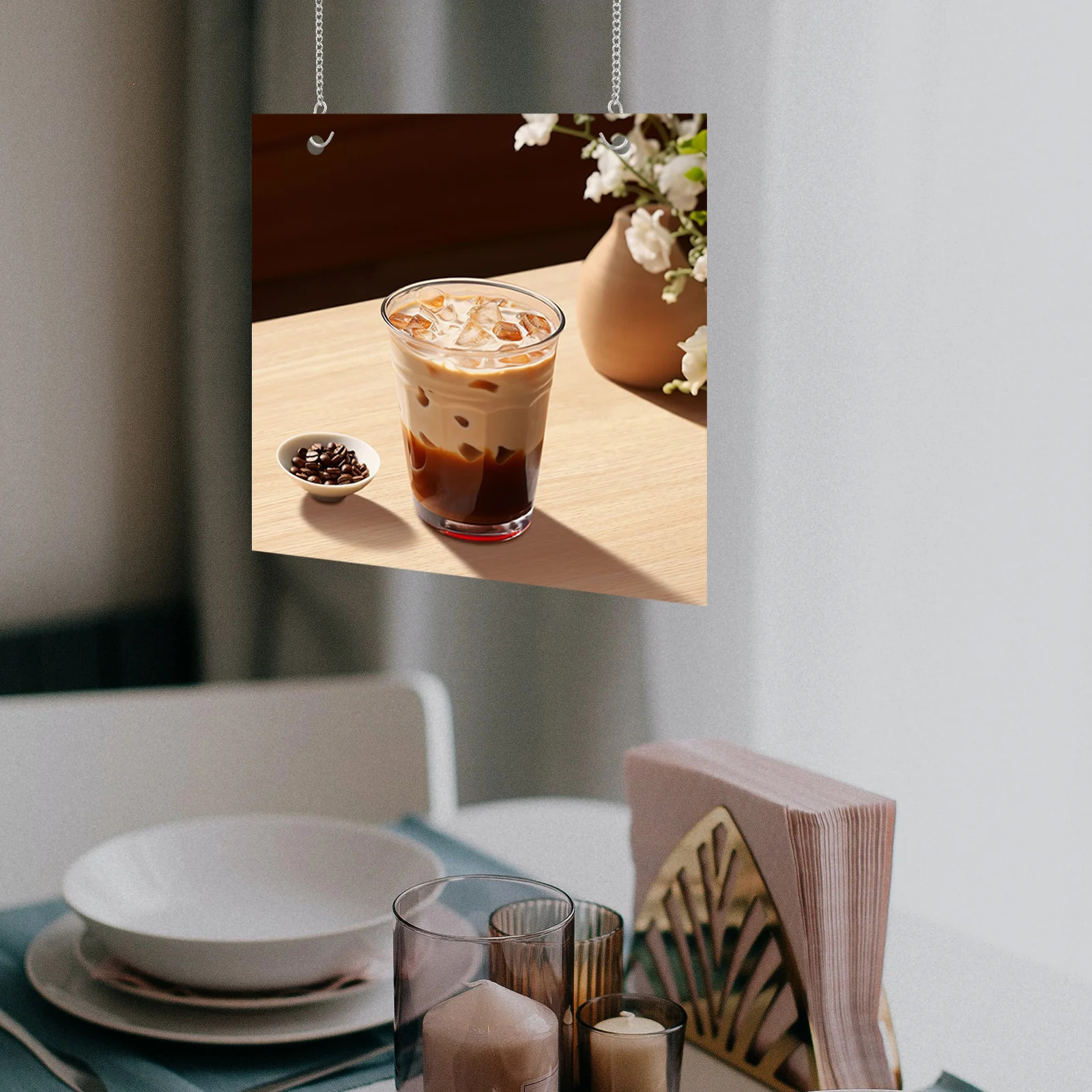 

6Pcs Hanging Chain for Signs Posters Plants Black Steel Durable Chains for Lanterns Planters Decorative Displays