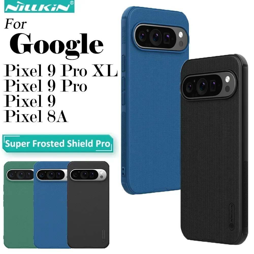 Nillkin For Google Pixel 9 Pro XL Pixel 9 Pro Pixel 9 Pixel 8A Case Frosted Shield Pro PC+TPU Hard Protection Back Cover