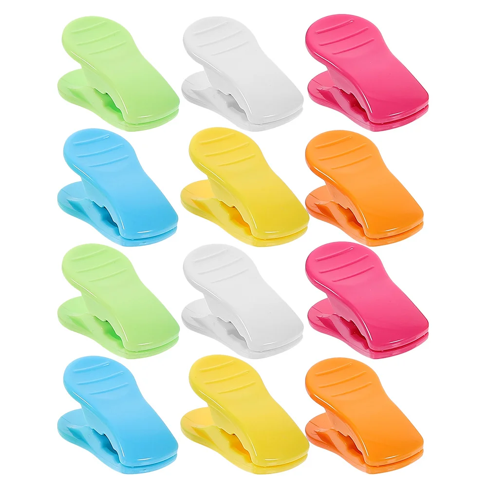

12Pcs Sturdy Windproof Clothes Clips for Laundry Travel Beach Chair Towel Gripper Pool Accessories Bag Clips for Food