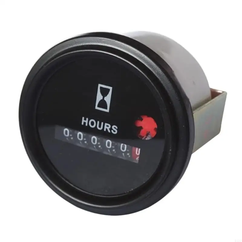 

2025 New 12V-36V Accurate Digital Mechanical Hour Meter 52mm Hour Gauge Meter