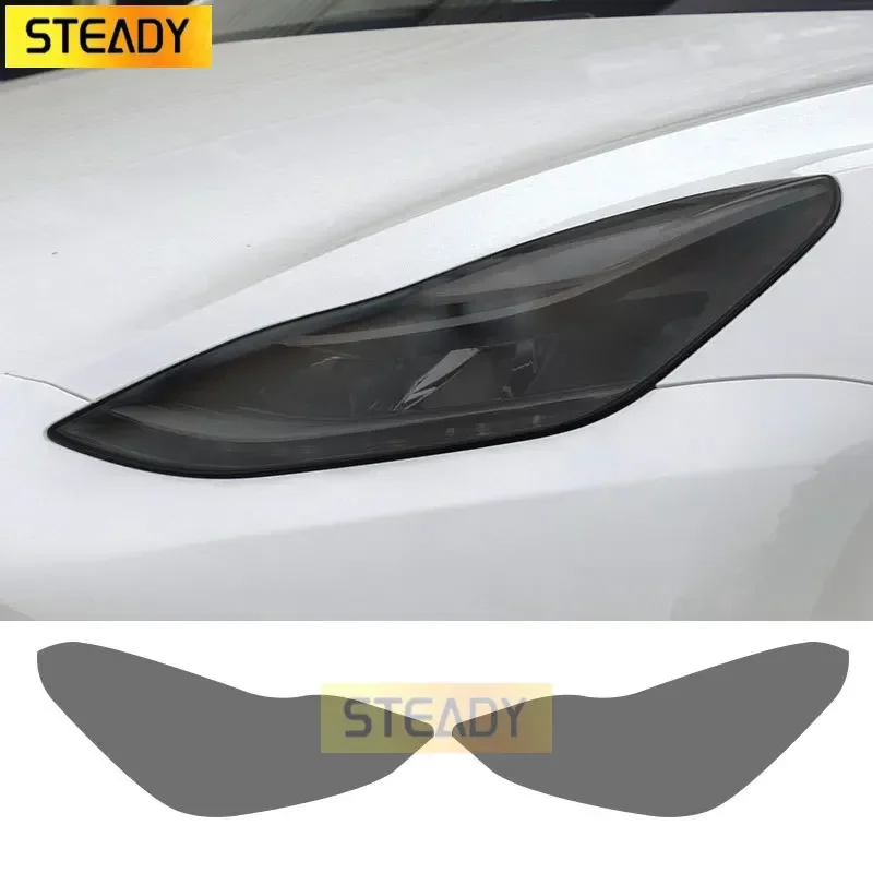 

Car Headlight Protective Film Taillight Light Transparent Smoked Black TPU Sticker For Tesla Model Y 2020 2021 2022 Performance
