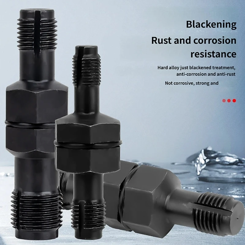Doppelseitige Funkenkerze Gewinde Chaser 10mm-12mm 14mm-18mm Metall Konstruktion Für Automotive reparatur H8WE – Detail 1