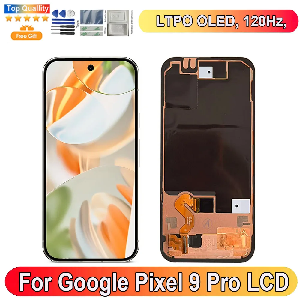 

6.3''120Hz For Google Pixel 9 Pro LCD Display Screen Touch Panel Digitizer Replacement Parts Pixel 9 Pro With Fingerprint