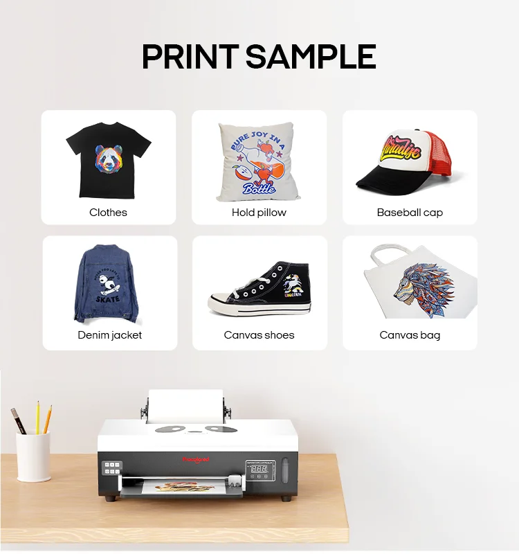 طابعة رقمية تي شيرت الراسمة آلة طباعة القطع Procolored L1800 L800 XP600 DTF Printer