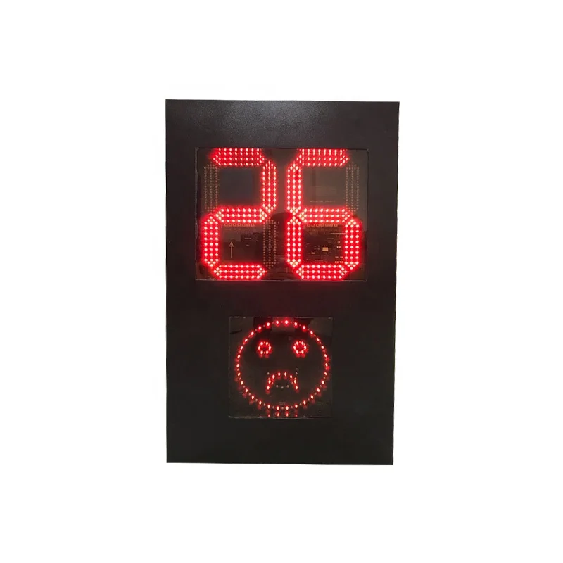 3 Digits Outdoor Solar Radar Speed Limited Traffic Sign