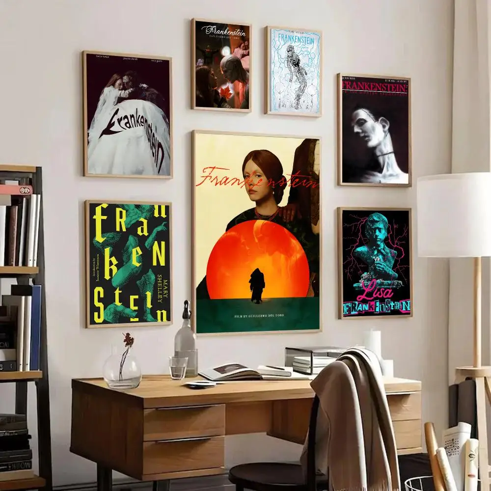 F-frankenstein Poster HD Art Sticky Wall Waterproof Home Living Room Bedroom Bar Aesthetic Decoration