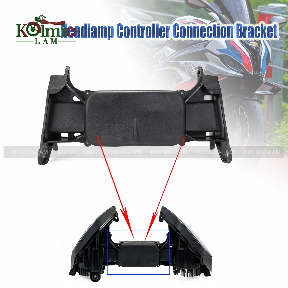 

Fit For 2019 - 2023 BMW S1000RR S1000XR M1000RR Motorcycle Headlight Bracket Headlamp Controller Connection Link Bracket 2021 22