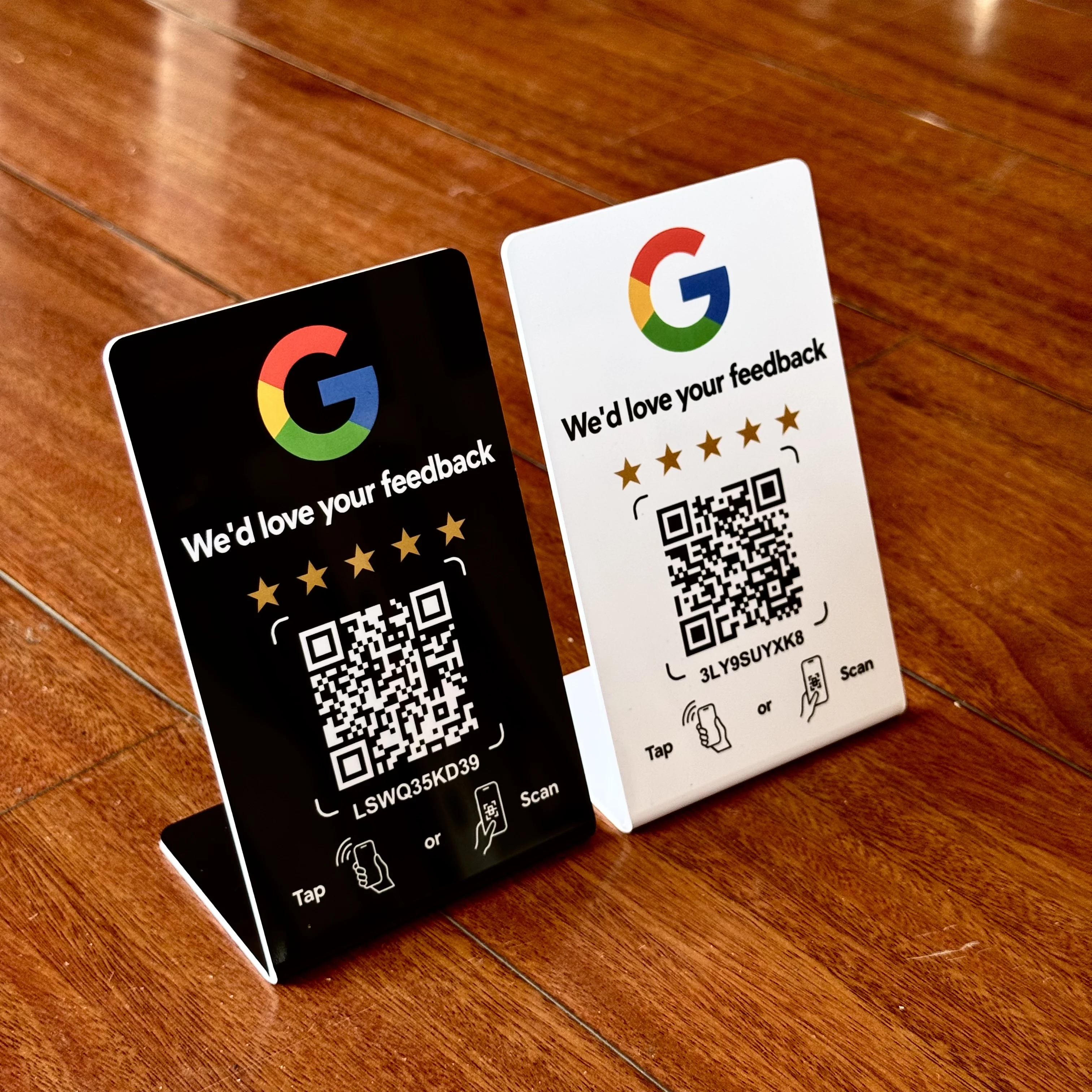 PVC Card QR code Programmable NFC Card Radio Frequency Identification Google Review NFC Durable Access Control Card