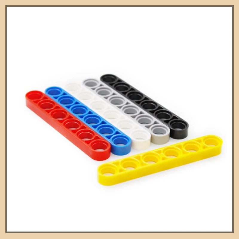 【50g】1x6 with hole arm (thin) compatible with 32063 small particle splicing block MOC technology spare parts 76PCS