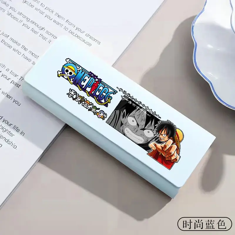 One Piece Roronoa Zoro Portgas D. Ace Anime Zweidimensionales Brillenetui für Studenten, tragbare, stoßfeste Aufbewahrungsbox für Brillen – Detail 4