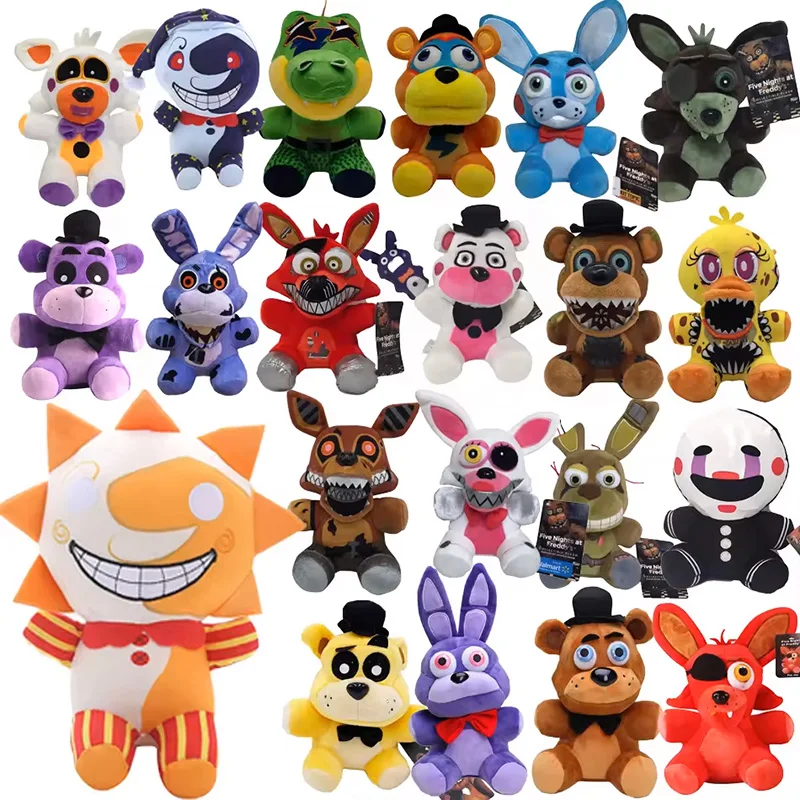 Peluches de Five Nights at Freddy's (FNaF), Muñecos de Peluche de Bonnie, Foxy y Freddy, Juguetes de Peluche de Dibujos Animados, Regalos