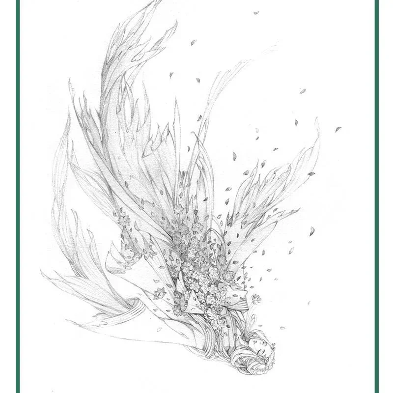 Shihuazhaoying Beautiful Ancient Style Painting Line Drawing Collection Book Ancient Characters Line Drawing Coloring Book